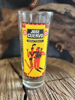 Vintage Jose Cuervo 1994 Primo Tequila Collectible Tall Shot Glass